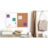 thumbnail of ALLboards Tableau COMBI en liège et blanc magnétique – 60×40 cm – cadre en bois + ACCESSOIRES