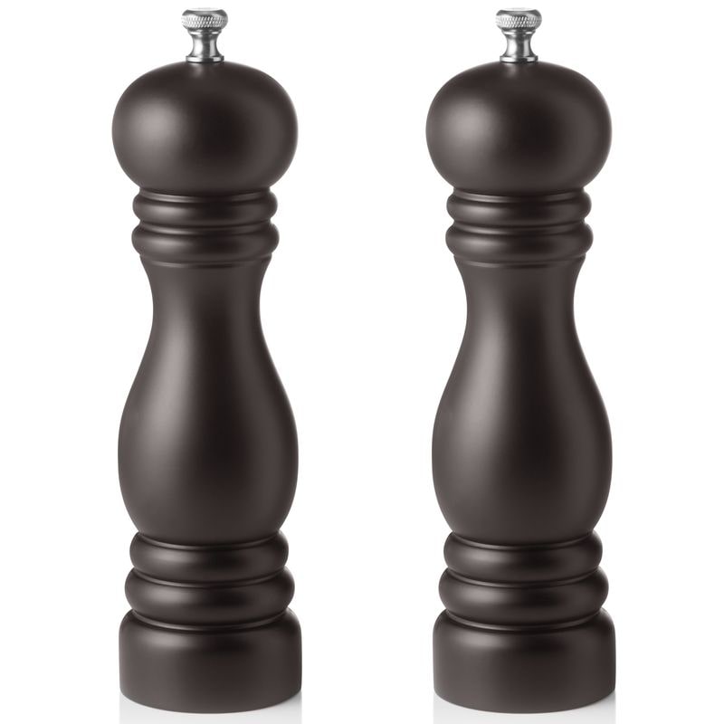Salzmühle und Pfeffermühle braun matt, 20 cm, Holz, Classic Mill 2 tlg. Set