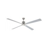 thumbnail of Ventilatore da soffitto CasaFan ECO NEO III 180 BN-WE/LG WIFI con motore cromato spazzolato/pale reversibili in bianco e grigio chiaro