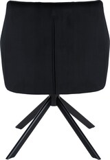 thumbnail of DELUKE® Esszimmerstuhl SWING Samt schwarz - 81x67x58cm, schwarz, Samt Metall Gestell Stühle EsszimmerstühleEsstisch Stühle Küchenstuhl