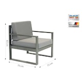 thumbnail of MFG Freizeitmöbel, "Alu Lounge-Set", "8-teilig", anthrazit