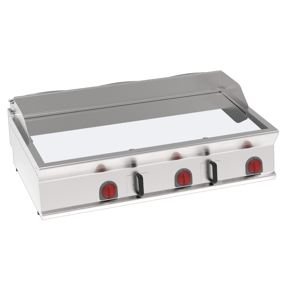 EURAST - Elektrische grillplaat cd 15 mm vlak op open onderstel - 1200x700x280 mm - 11700 W 400/3V - 36302617