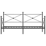 thumbnail of vidaXL Tagesbett ohne Matratze Schwarz 80x200 cm Stahl