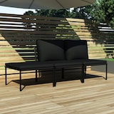 thumbnail of vidaXL 3-tlg. Garten-Lounge-Set mit Auflagen Schwarz PVC