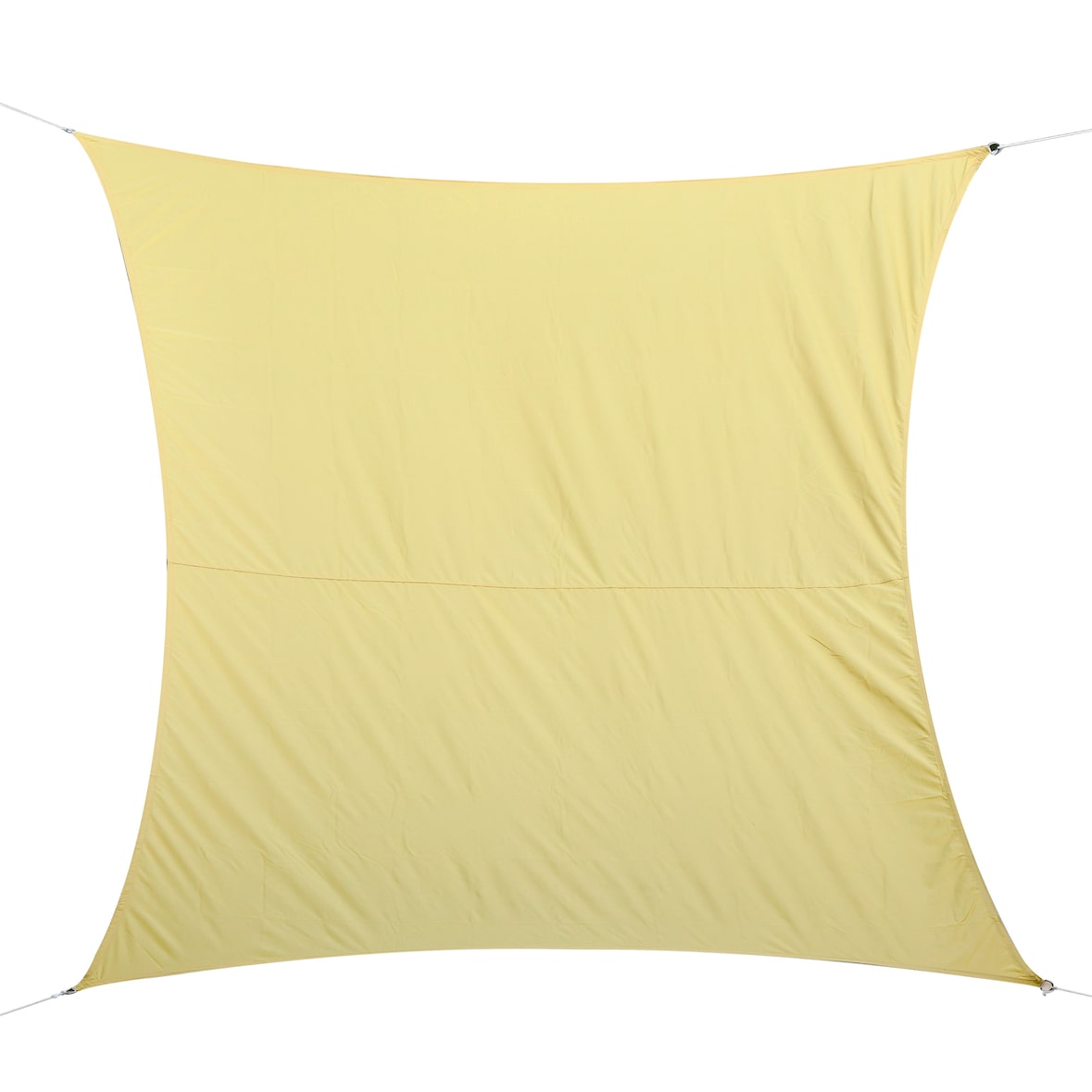 Outsunny Vela de Sombra Retangular 3x4 m Toldo Vela de Poliéster com Proteção UV Aneis em Forma de D e Cordas para Jardim Pátio Piscina  Areia