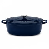 thumbnail of La Fonderie 1890 ronde braadpan ALMA36 van geëmailleerd gietijzer, diameter 36 cm, inhoud 7,7 L, marineblauw