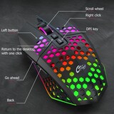thumbnail of Souris Gaming Sans Fil Rechargeable 8 Boutons 1600DPI RGB Lumineuse YONIS
