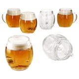 thumbnail of 6x Football Biergläser 0,5L geeicht Pille-Relief 6 Personen Bierkrüge aus Glas