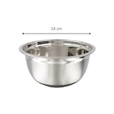 thumbnail of 2er-Set Edelstahl-Rührschüsseln 24 cm Durchmesser Fackelmann Basic