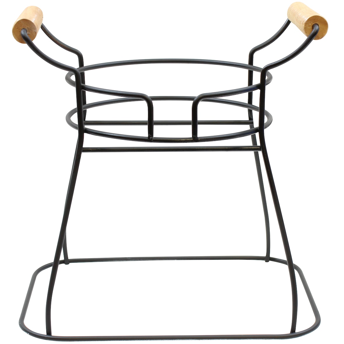 Tablecraft Enkeldraads drankdispenserstandaard, zwart gepoedercoat, 21,5 cm uitloophoogte, 34 x 25,5 x 33 cm