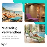 thumbnail of NYVI Frottee Schonbezug für Gartenliege NYVISpa 75x200 cm Orange - Hygiene Liegestuhlauflage für Sonnenliegen