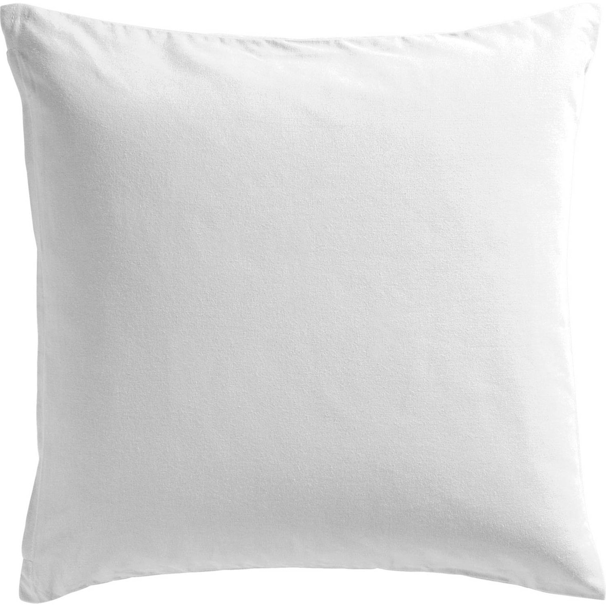 Kissenbezug 80x80 cm Weiss Hotelverschluß 100% Baumwolle uni waschbar bis 90°C