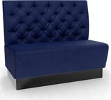 thumbnail of Gastro Sitzbank Amsterdam | 160 cm breit | Samtstoff in Blau | Chesterfield | Dinerbank