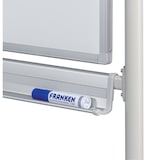 thumbnail of FRANKEN Mobiles Whiteboard 200 x 100 cm, doppelseitig, lackiert, magnetisch, beschreibbar, trocken abwischbar, Whiteboard mit Ständer und Rollen