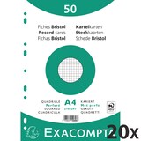 thumbnail of Exacompta 12606E 20x Karteikarten 210x297 kar perf ws 50St - Weiß