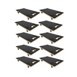 thumbnail of PROREGAL Mega Deal 10x Profi Transportroller mit 4 Rollen | HxBxT 11,5x30x60cm | Traglast 200kg | Siebdruckplatte | Schwarz | Möbelroller Rollbrett