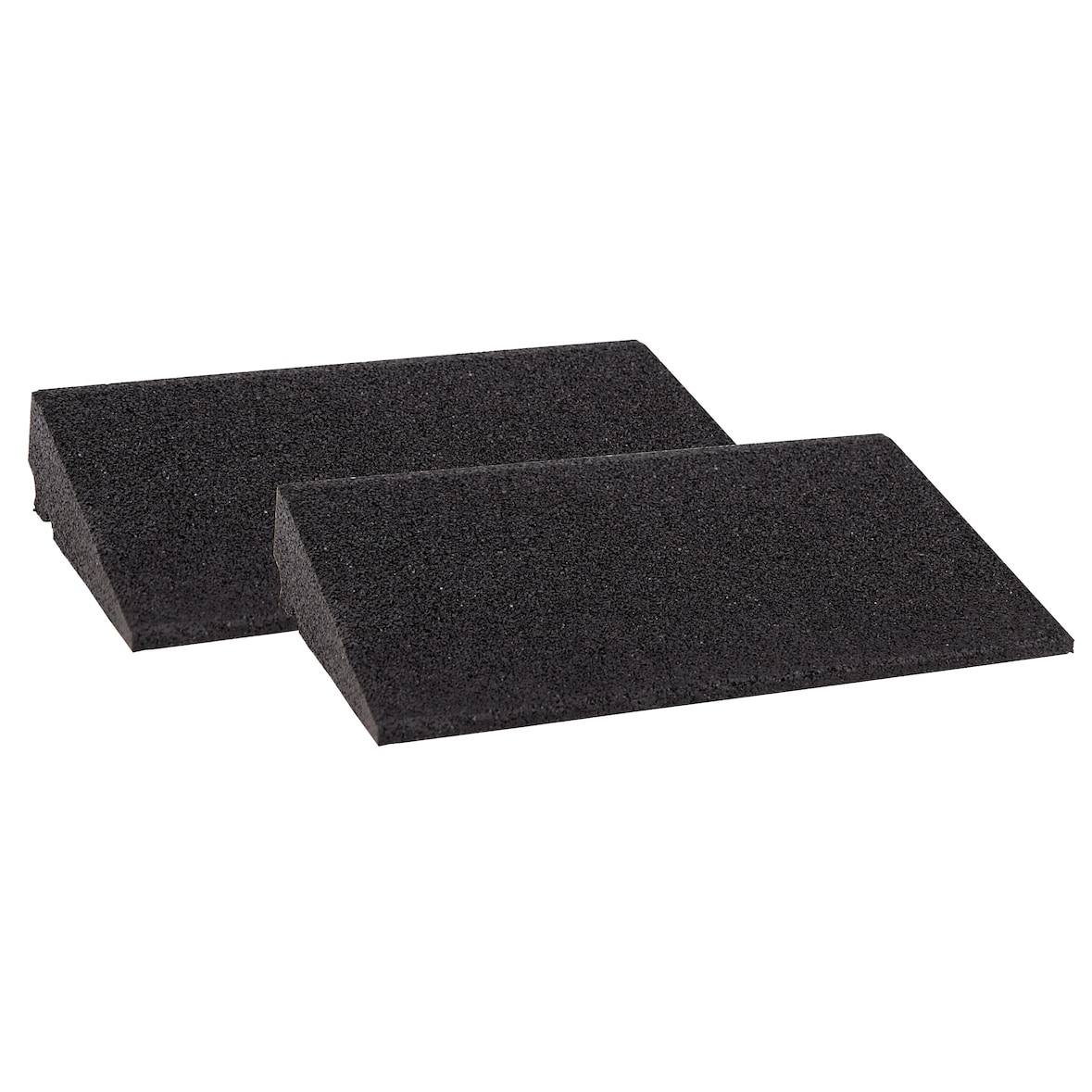 Bordsteinrampe Gummi 70mm SET 2 Stück 50x25x7cm schwarz SZAGATO Schwellenrampe Auffahrhilfe Bordsteinkeile Bordstein Auffahrrampe Bordsteinkanten