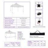 thumbnail of Tenda Pavilhão Dobrável Profissional 3x3m Branca | Estrutura Aço Reforçado 32x32x1 mm | Resistente para Exterior e Eventos