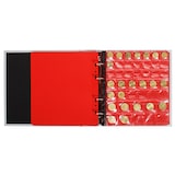 thumbnail of Exacompta - Réf. 96000E - Classeur NUMISMATIQUE 4 anneaux pour collection de pièces de monnaie - 215 compartiments -  24,5x25cm - Métallisé