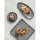 thumbnail of Assiettes feuille Olympia Mineral - lot de 6