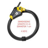 thumbnail of Master Lock verstellbares Python Verschlusskabel 10mm 8420EURD