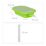 thumbnail of Relaxdays Eisformen 10er Set, Silikon, Formen für Eis am Stiel, BPA-frei, Stieleisformen, Wassereisformen, blau/grün