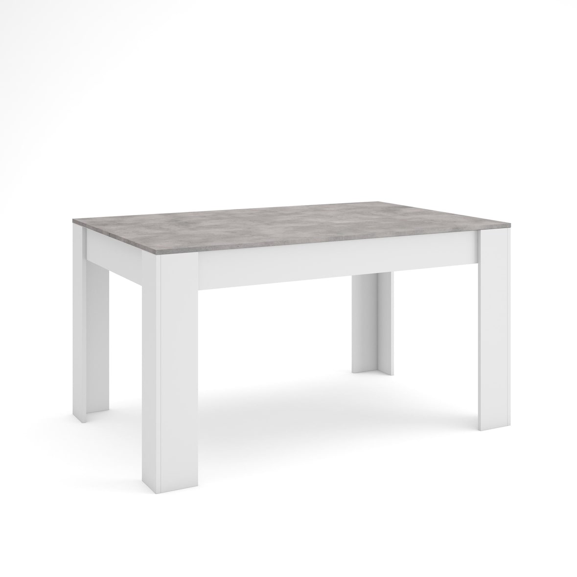 Mesa Comedor, 140x90x76cm, Para 6 comensales, Muebles Comedor, Cemento y blanco _487_9