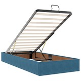 thumbnail of vidaXL Ottoman-Bett mit Matratze & LEDs Dunkelblau 90x200 cm Samt
