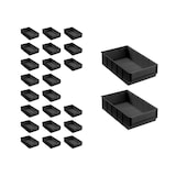 thumbnail of PROREGAL 24x Leitfähige Industriebox 300 B | HxBxT 8,1x18,3x30cm | 3,4 Liter | ESD, Sichtlagerkasten, Sortimentskasten, Sortimentsbox