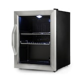 thumbnail of Beersafe M Kühlschrank 33 Liter 2 Böden Panoramaglastür Edelstahl Edelstahl
