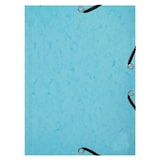 thumbnail of Exacompta 555662E 10x Karteikarten-Set mit Sammelmappe (3 Klappen, Gummizugverschluss) und 25 Karteikarten A5, kariert, Kollektion AquarelPastellblau