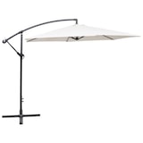 thumbnail of Parasol de jardin en porte-à-faux 3 m blanc sable Modèle Atlas Riviera Élite