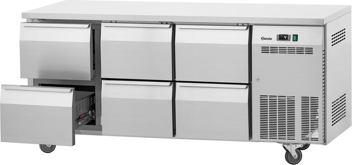 Bartscher Kühltisch Easy S6-1501, mit Schubladen, fahrbar