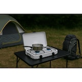 thumbnail of Réchaud à gaz 2 feux 3200W Brûleurs fonte amovibles Couvercle Plaque de cuisson Gaz Butane ou Propane GOLD