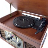 thumbnail of Chaîne Hifi INOVALLEY RETRO10E-BTH-N vinyle avec Fonction encoding, Bluetooth, CD, K7 Audio, FM, USB, Jeu de lumière OVNI LED