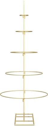 thumbnail of vidaXL Metall Weihnachtsbaum Gold 125 cm Pulverbeschichteter Stahl