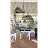 thumbnail of Hängendes Deckenregal FLOWERS 55 cm BRAUN mit Ketten für Blumen Vertikaler Flaschenhalter aus Glas für den Garten, Bar, Küche von Yelloo