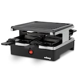 thumbnail of Wëasy Raclette Gerät und Grill LUGA40, 4 Personen, Antihaftbeschictung, 600 W,  Edelstahl, schwarz