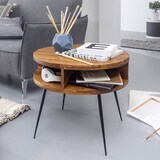 thumbnail of FineBuy Couchtisch Massivholz 60 cm Wohnzimmertisch Sofatisch Rund Tisch Ablage