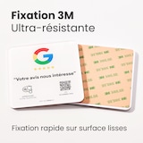 thumbnail of Plaque avis Google NFC connectée avec QR code Viewup - 10x10cm - Acrylique rigide - Blanc
