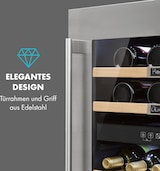 thumbnail of Klarstein Vinsider 36 Weinkühlschrank 2 Kühlzonen 5-22°C 85l Edelstahl Edelstahl