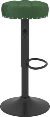 thumbnail of vidaXL Barhocker 2 Stk. Dunkelgrün Samt