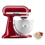 thumbnail of KitchenAid Ijsmachine 5KSMICM, 1,9 l, 27,9 x 21,6 x 17,8 cm (B x D x H), ijskom met roerarm en aandrijfadapter, grijs/ wit