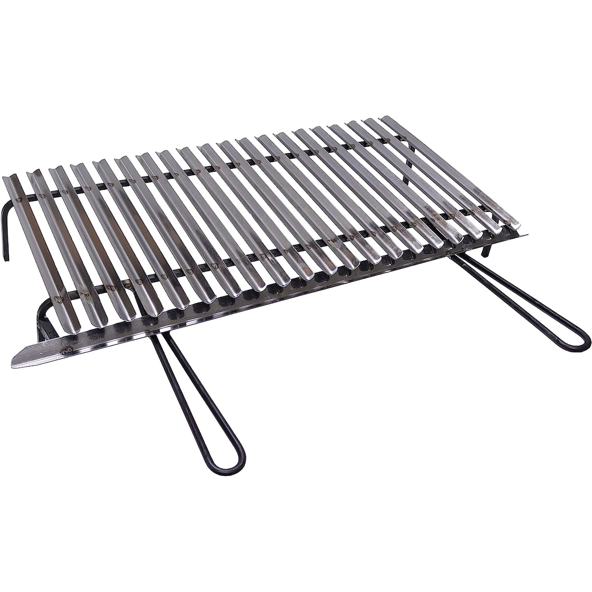 Graticola griglia acciaio inox per barbecue cm 70x35