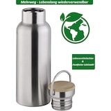 thumbnail of APS 66906 Hochwertige Edelstahl Isolierflasche / Trinkflasche mit 750 ml inkl. Tragebügel und Ersatzdichtung