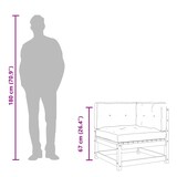 thumbnail of vidaXL Hoekbank met kussens massief grenenhout