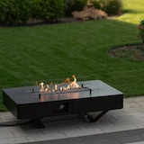 thumbnail of Estufa exterior a gas en mesa de café con funda protectora Rio Table Planika