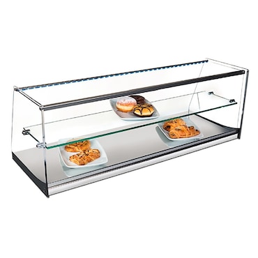 Vitrina neutra INOX VRL de Vitrinas Gómez 1220 mm CON LED