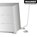 thumbnail of WAGNER Möbelheber/Lifter/Umzugshelfer 102 x 23 cm, rückenschonend, aus Stahl, Tragkraft 150 kg - 20412201