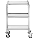 thumbnail of Royal Catering Carro de servicio - 3 estantes - 58 x 40 cm - 90 kg - Plegable -